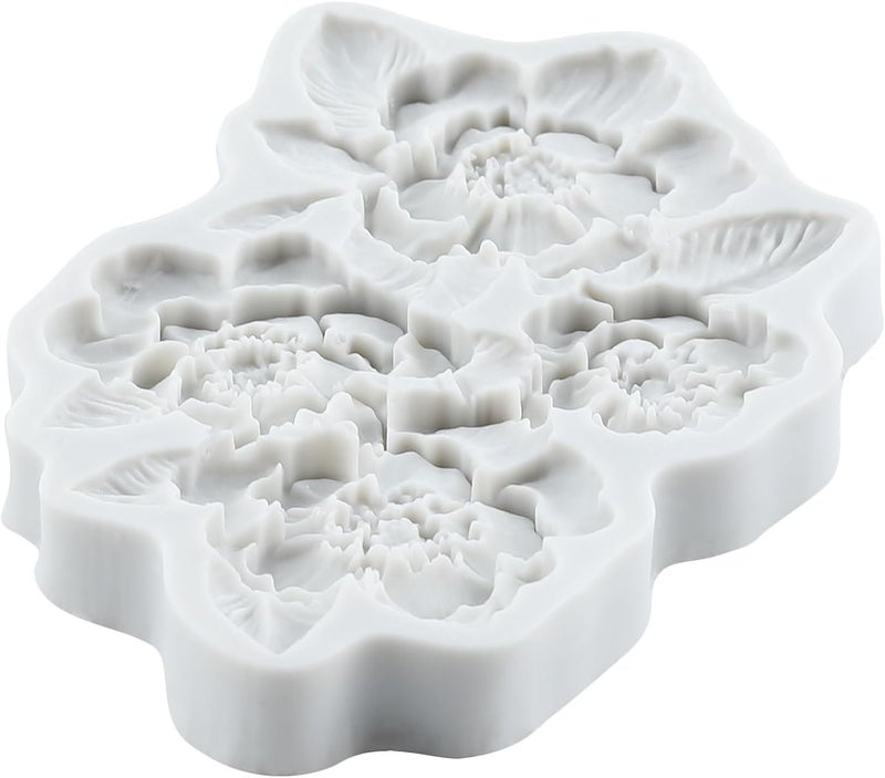 TAOXIBEI Flower Molds Flower and Leaf Silicone Mold for DIY Crafts Epoxy Resin Casting Jewelry Making - Image 5